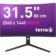 TERRA LCD/LED 3285W HA black CURVED USB-C/HDMI/DP (3030245)